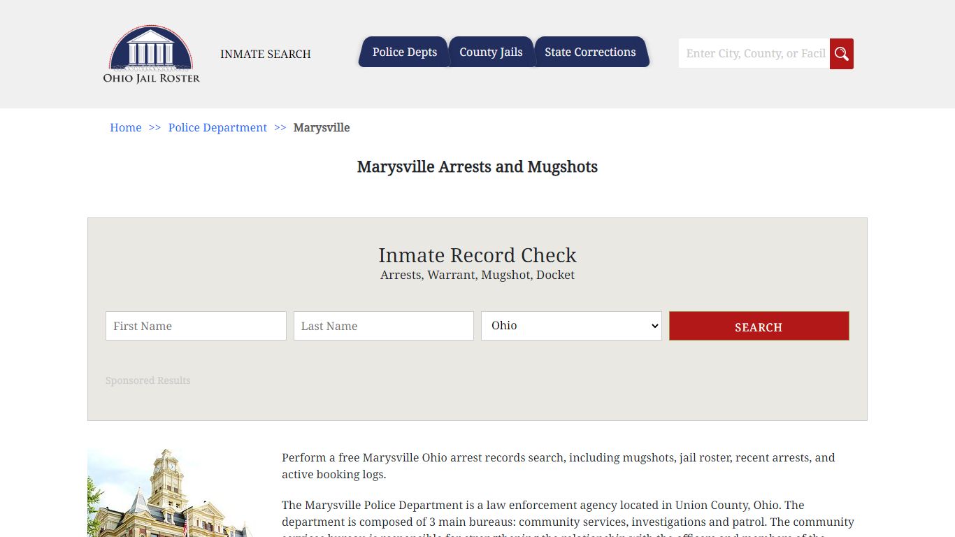 Marysville Arrests and Mugshots - Jail Roster Search